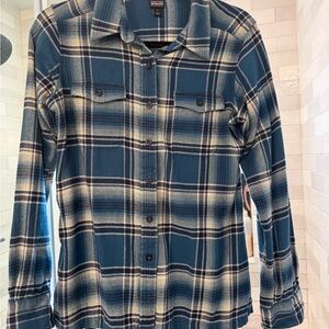 Patagonia Organic Cotton Blue Checkered Shirt